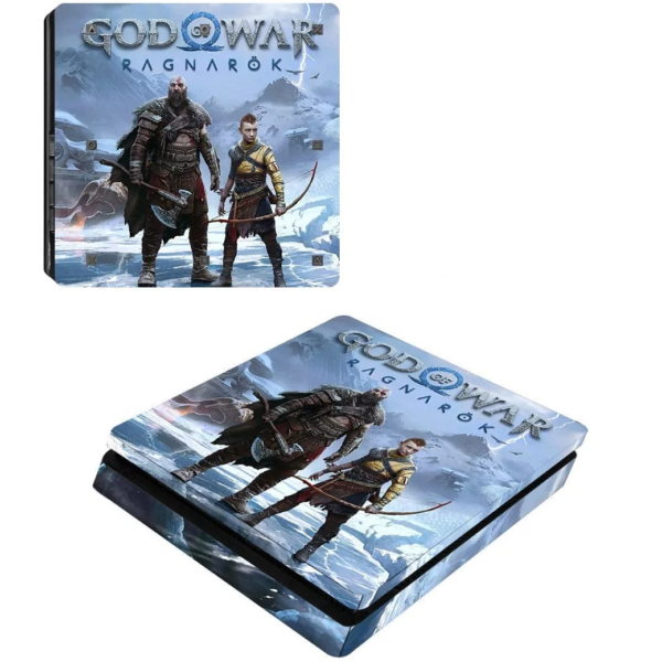 God of War Ragnarok Sticker Skins Cover For PS4 Slim Console [New]