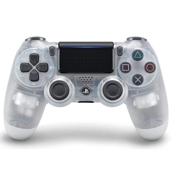 Compatible PS4 DualShock Controller (Transparent Crystal white V2) [New]