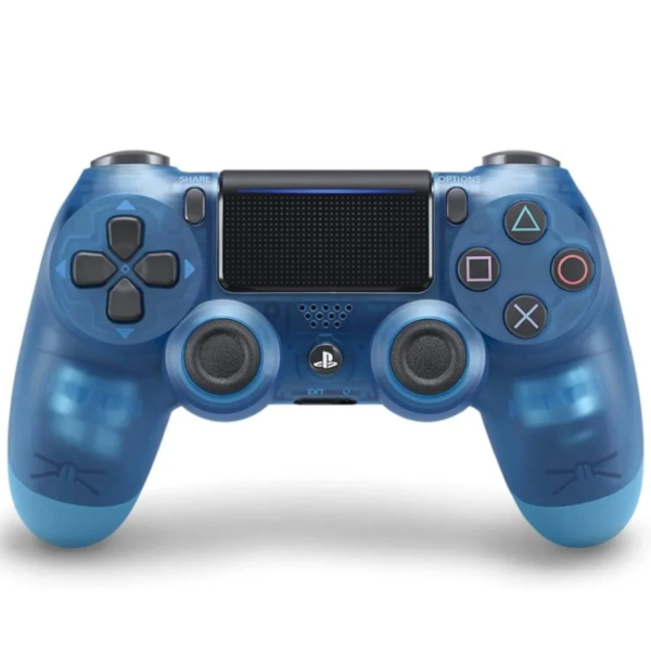 Compatible PS4 DualShock Controller ( Transparent Crystal Blue V2) [New]