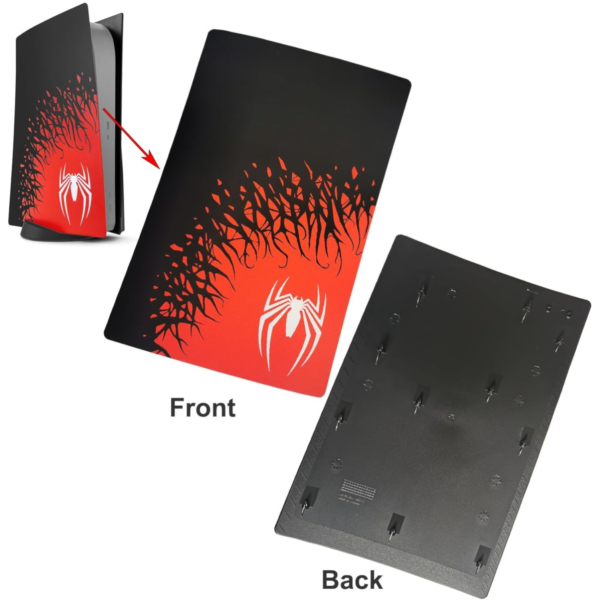 PS5 (Disc Version) SpiderMan 2 Edition Cover Faceplates, Anti-Scratch Dustproof Protective Shell Replacement [New] - Image 2