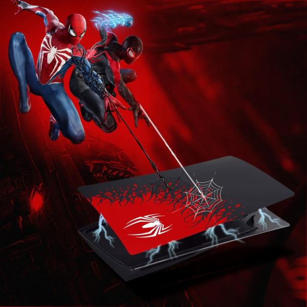 PS5 (Disc Version) SpiderMan 2 Edition Cover Faceplates, Anti-Scratch Dustproof Protective Shell Replacement [New] - Image 5