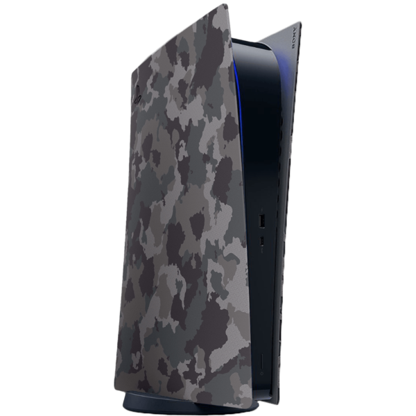 PS5 (Grey  Camo Disc Version) Cover Faceplates, Anti-Scratch Dustproof Protective Shell Replacement [New]