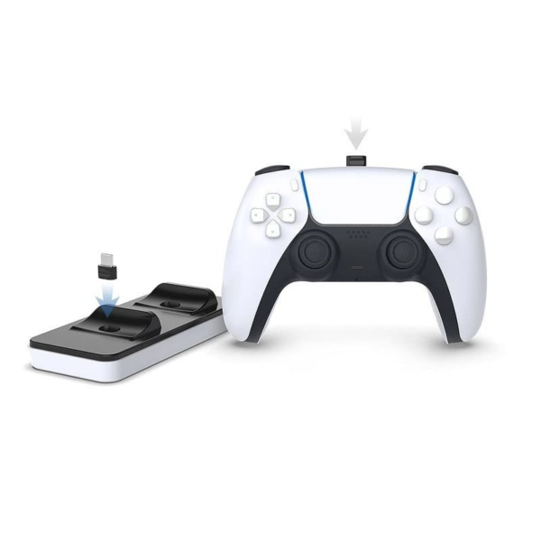 DOBE Playstation 5 Dual Sens Charging Dock Station With Dual Detachable USB C Ports & LED Light [New] - Image 2