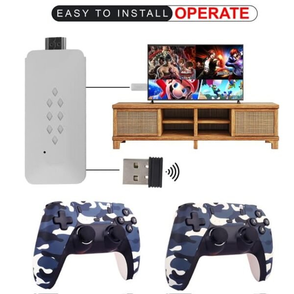 M22 Special Edition Wireless Retro TV Game Console Stick 4K Ultra HD with Built in 10+ Emulators, 30,000+ Games [New] - Image 4