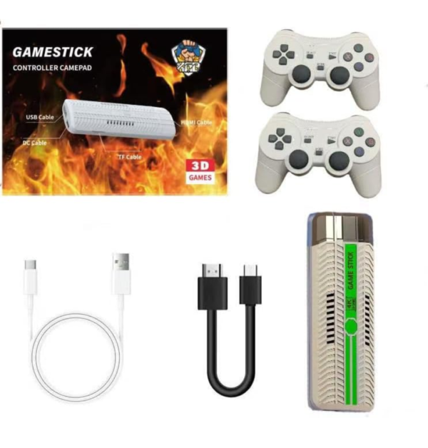 M66 Wireless Retro TV Game Console Stick 4K Ultra HD with Built in 40+ Emulators, 30,000+ Games [New]
