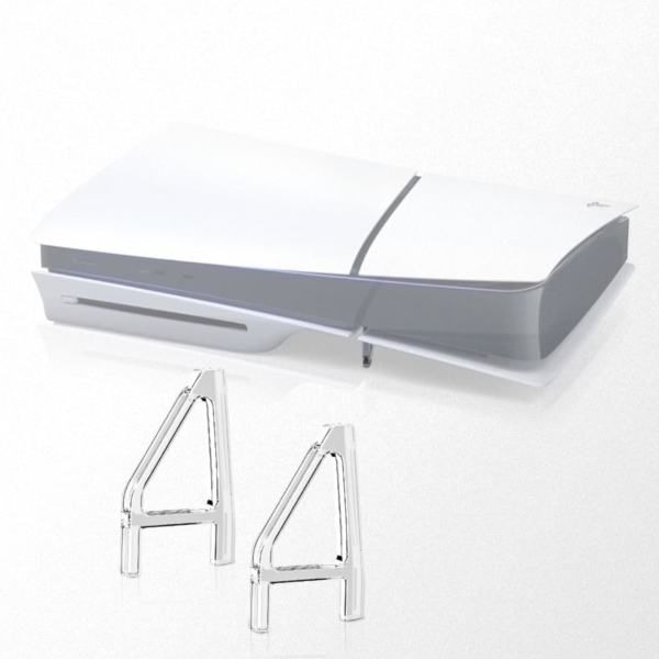 PS5 Slim Console Stand Clips, Horizontal Placement, Cooling Feet [NEW] - Image 3