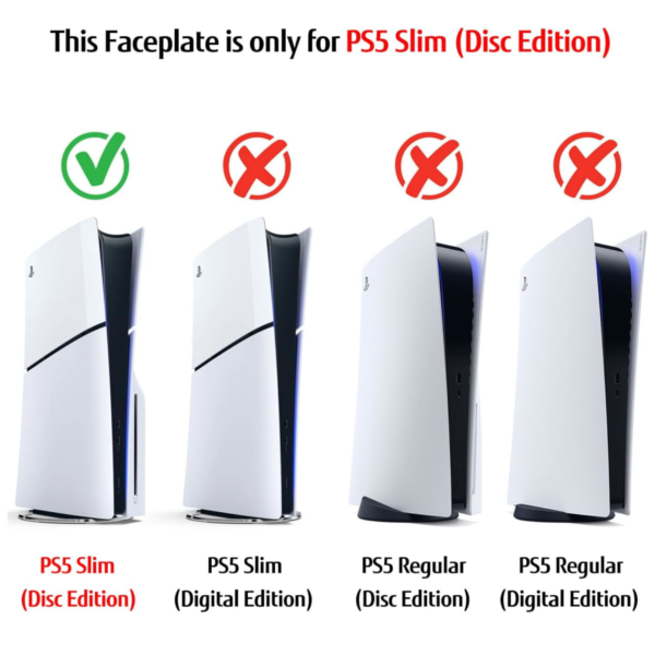 PS5 Slim Cover Faceplates, Anti-Scratch Dustproof Protective Shell Replacement (SpiderMan 2 Edition Disc Version) [New] - Image 3