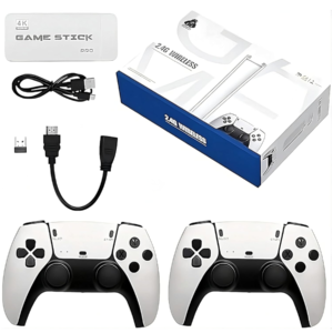 M15 Wireless Retro TV Game Console Stick 4K Ultra HDR with Built in 20 Emulators