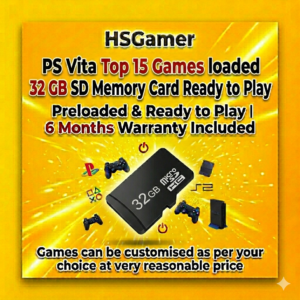 PS Vita JB 32 GB Memory Card with Fully Top Games Loaded (Free Memory Stick PS Vita Adaptor)