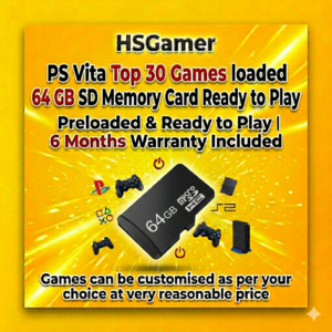 PS Vita JB 64 GB Memory Card with Fully Top Games Loaded (Free Memory Stick PS Vita Adaptor)
