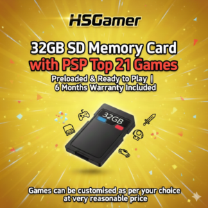 PSP JB 32 GB Memory Card with Fully Top Games Loaded