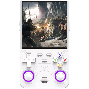 R36 Ultra Wi-Fi Support Retro Handheld Game Console With 64GB 4 Inch IPS Full HD Screen Built-In 20000+ Classic Games Open Source Linux System Portable Pocket Video Player With 3200 Mah Battery (White – Any Color) [New]