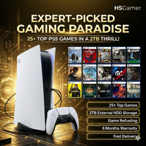 PS5 JB Software Version Till 12.00 External 2 TB WD Gaming HDD with Fully Top Games Loaded